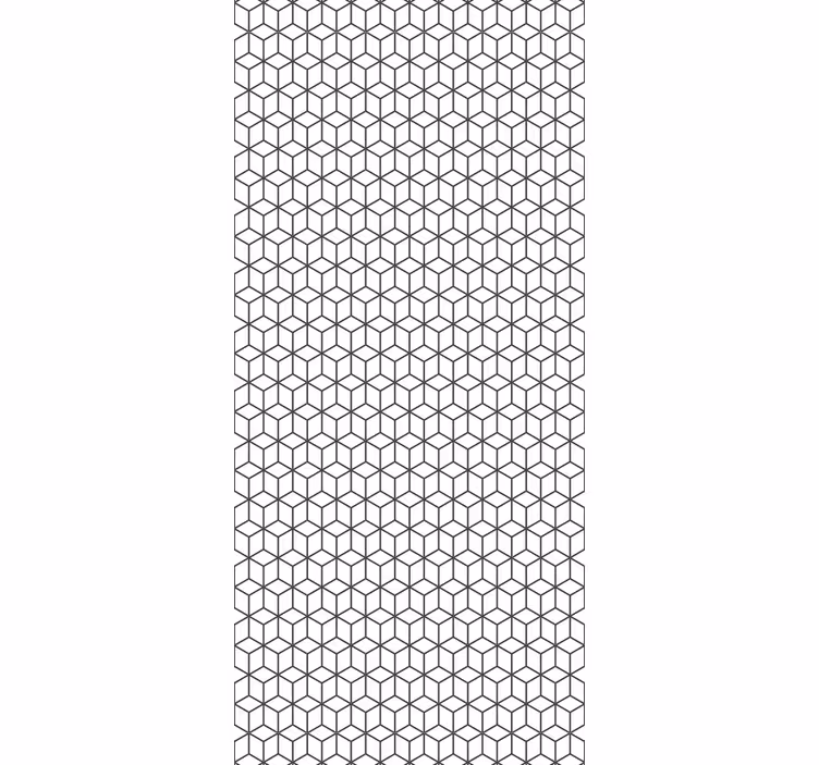Papier peint formes géometriques motif cubique géométrique - TenStickers