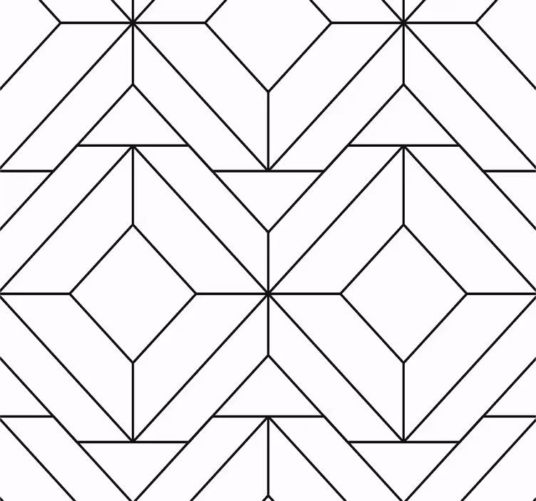 Papier peint design Motifs géométriques nordiques - TenStickers