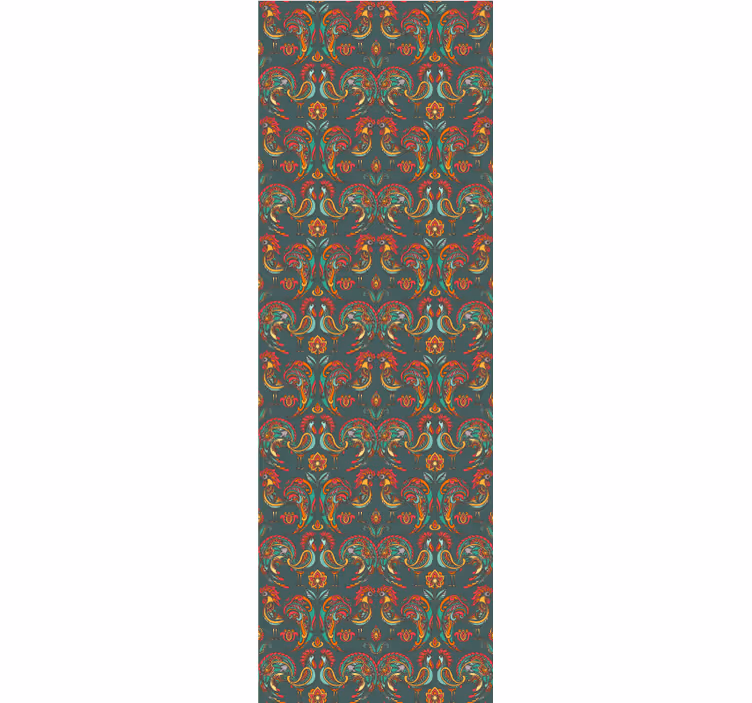 Papier peint ornemental ornement baroque décoratif - TenStickers