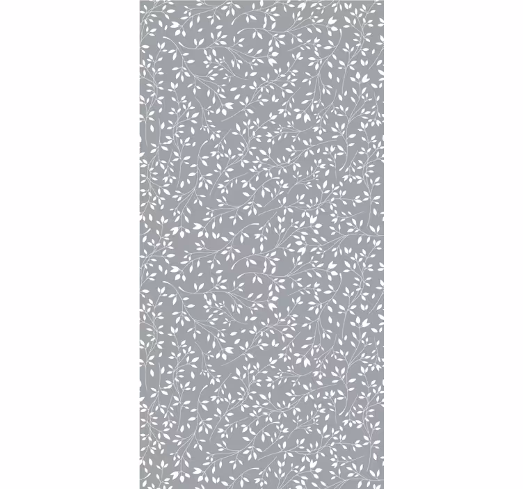 Papier peint feuillage silhouette feuillue - TenStickers