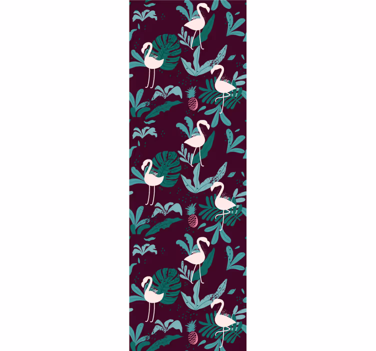 Papier peint animaux flamant tropical - TenStickers