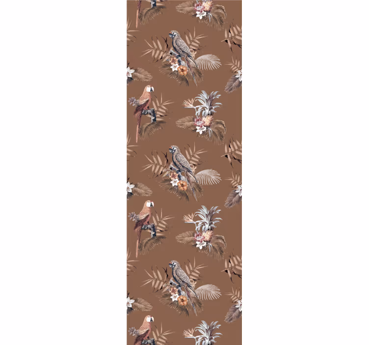 Papier peint oiseaux motif d'oiseau tropical - TenStickers
