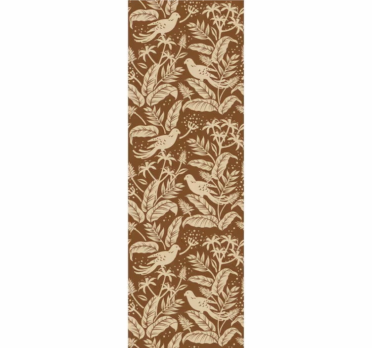 Papier peint animaux motif botanique d'oiseaux - TenStickers