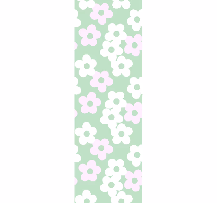 Papier peint floral accent de style floral - TenStickers