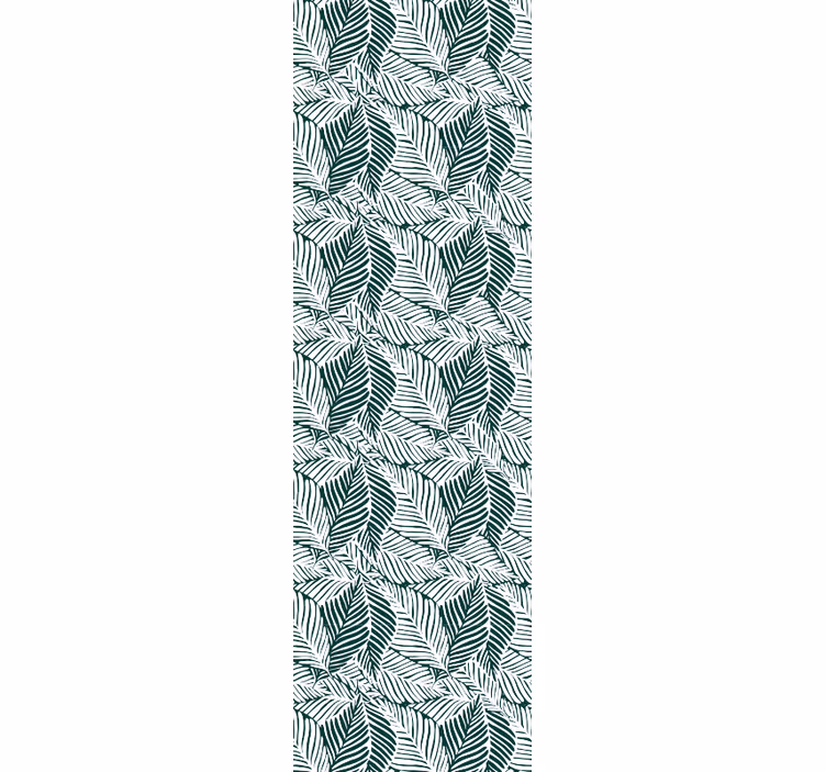 Papier peint feuillage motif de chambre verte - TenStickers