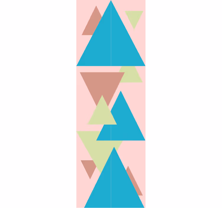 Papier peint formes géométriques mural - TenStickers