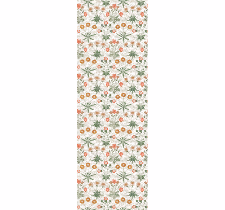 Papier peint floral répétition de motifs floraux - TenStickers