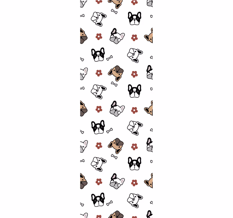 Papier peint chiens ensemble de griffonnages canins - TenStickers