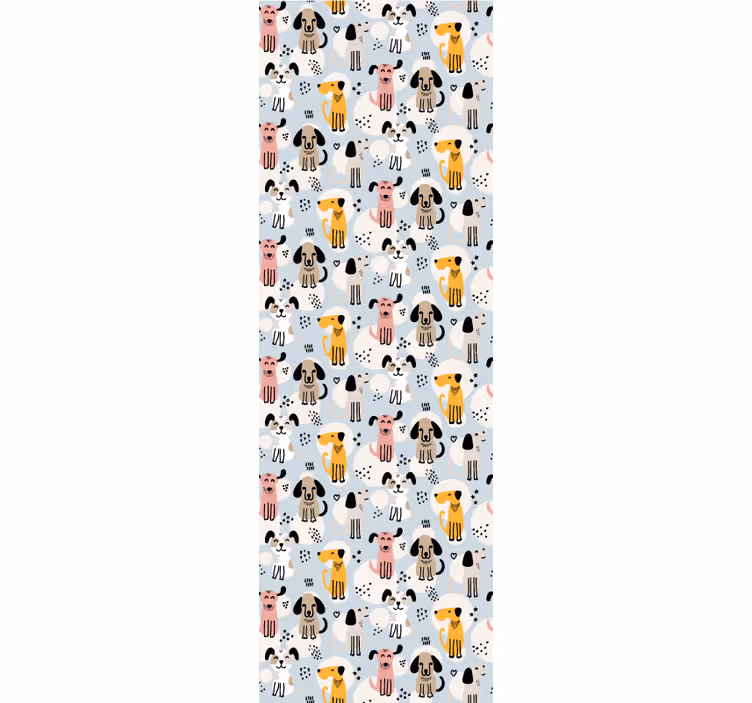 Papier peint chiens jeu de modèle canin - TenStickers
