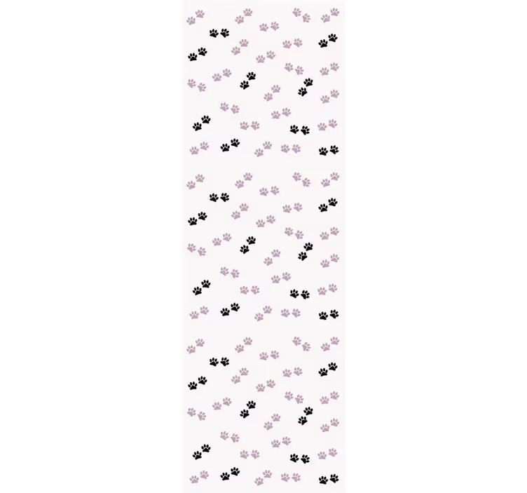 Papier peint chiens motifs d'empreintes de pattes - TenStickers