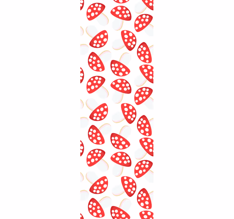 Papier peint chambre adulte motif fraises stylisé - TenStickers