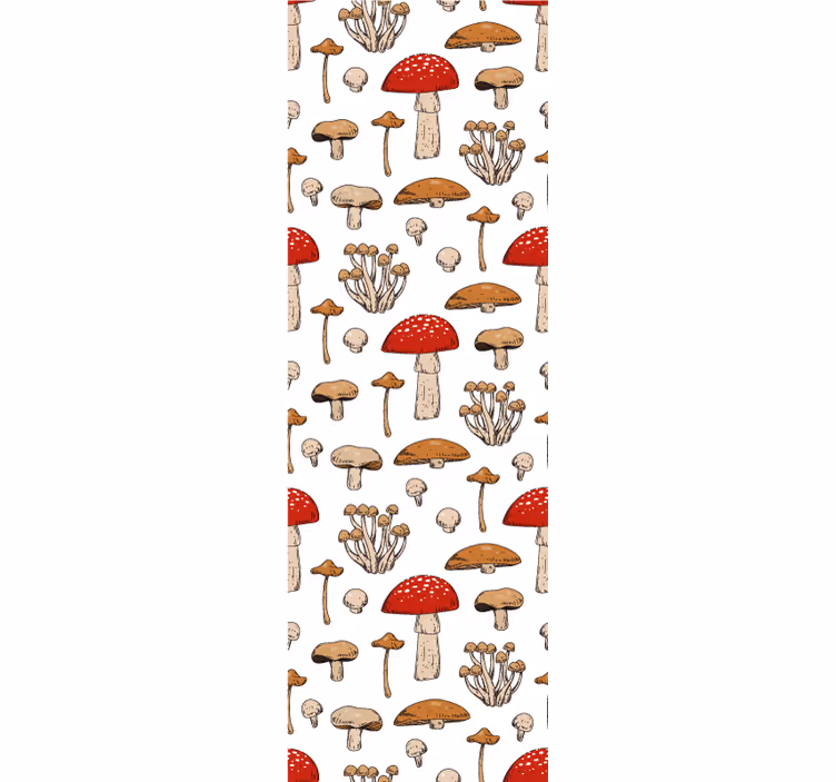 Papier peint animaux variété de champignon - TenStickers