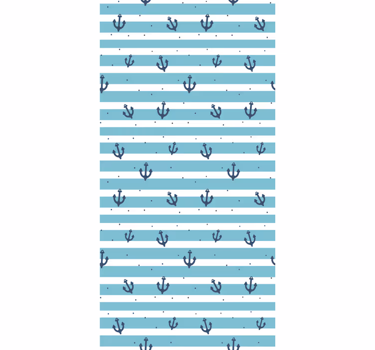 Papier peint rayures motif de lignes maritimes - TenStickers
