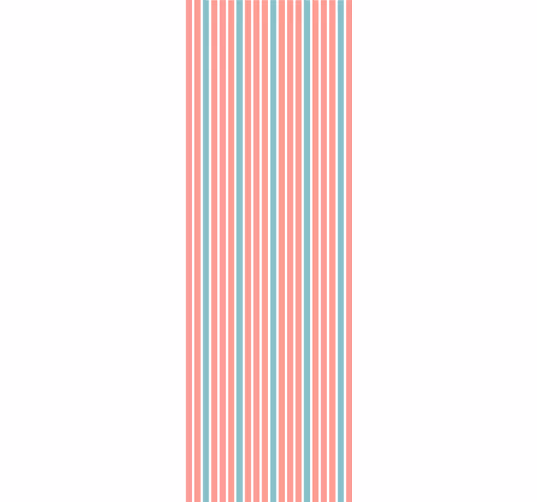 Papier peint ligne horizontale ambiance chambre rayée - TenStickers
