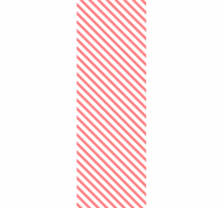 Papier peint ligne horizontale harmonie des rayures bonbon - TenStickers
