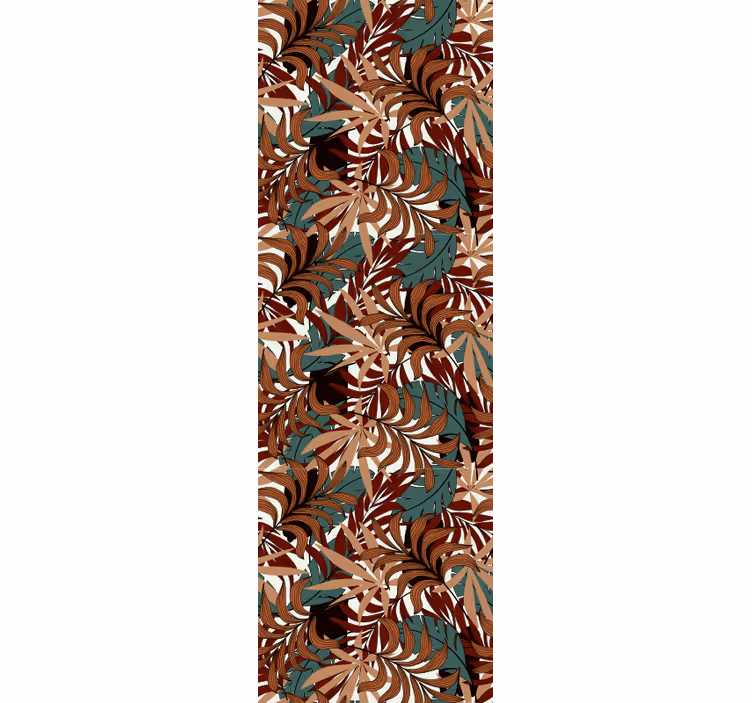 Papier peint feuillage peinture murale botanique abstraite - TenStickers