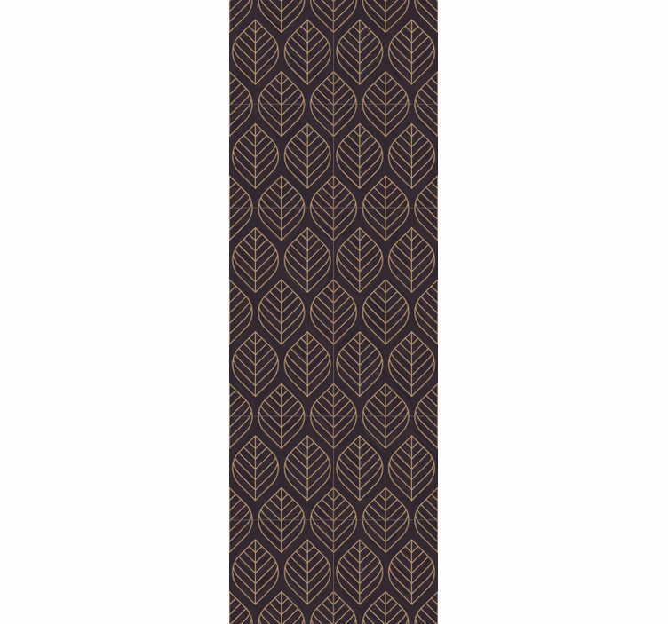 Papier peint feuillage élégance du motif de feuille - TenStickers