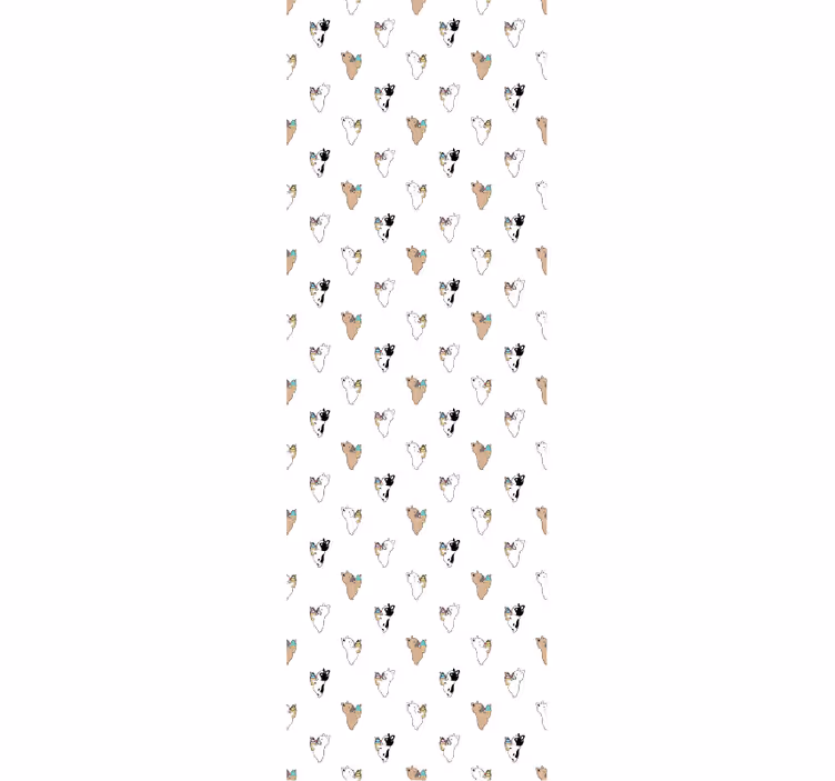 Papier peint chiens silhouette canine - TenStickers
