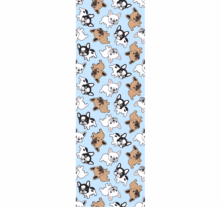 Papier peint animaux modèle de chiots ludiques - TenStickers