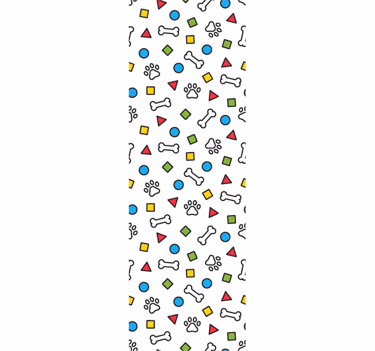 Papier peint chiens motifs d'animaux de compagnie ludiques - TenStickers