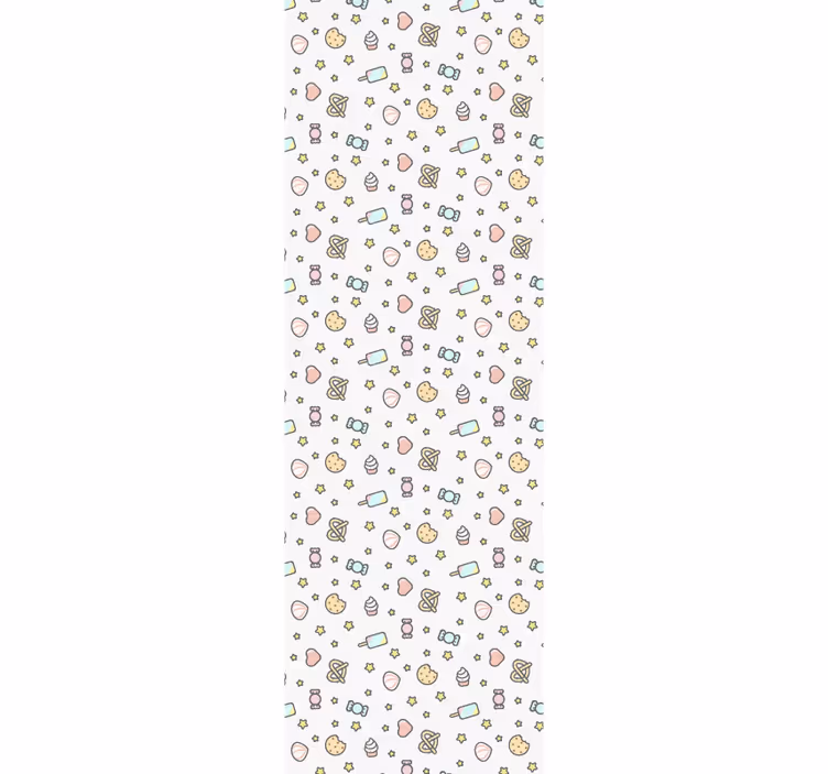 Papier peint chambre bébé motif de friandises - TenStickers