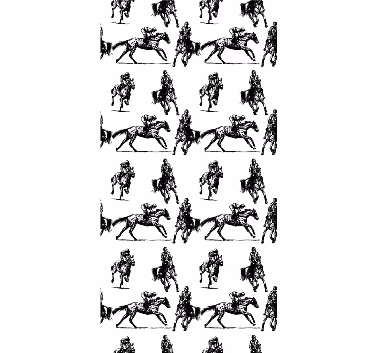 Papier peint animaux motif équestre - TenStickers