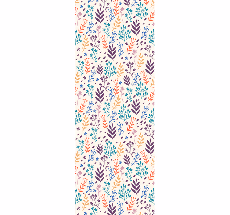 Papier peint feuillage motifs de feuilles automnales - TenStickers
