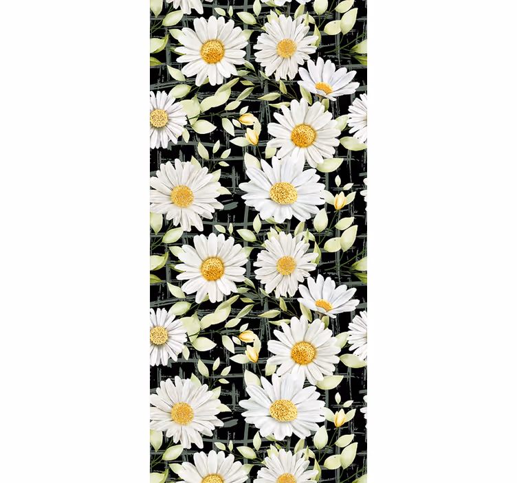 Papier peint floral exposition florale de marguerites - TenStickers