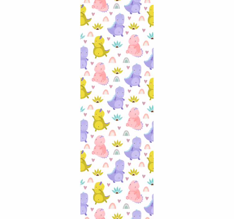 Papier peint chambre bébé motif de plaisir de dinosaure - TenStickers