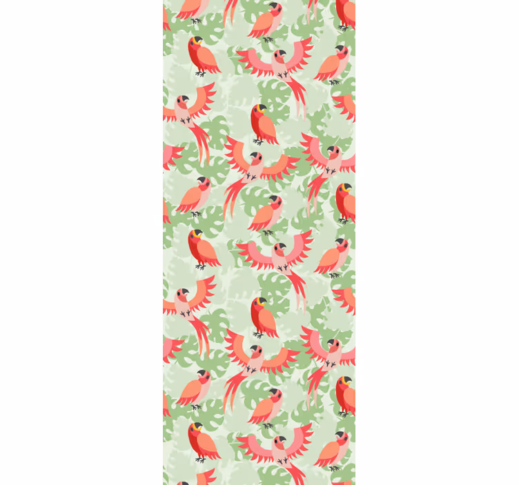 Papier peint oiseaux motif perroquet - TenStickers