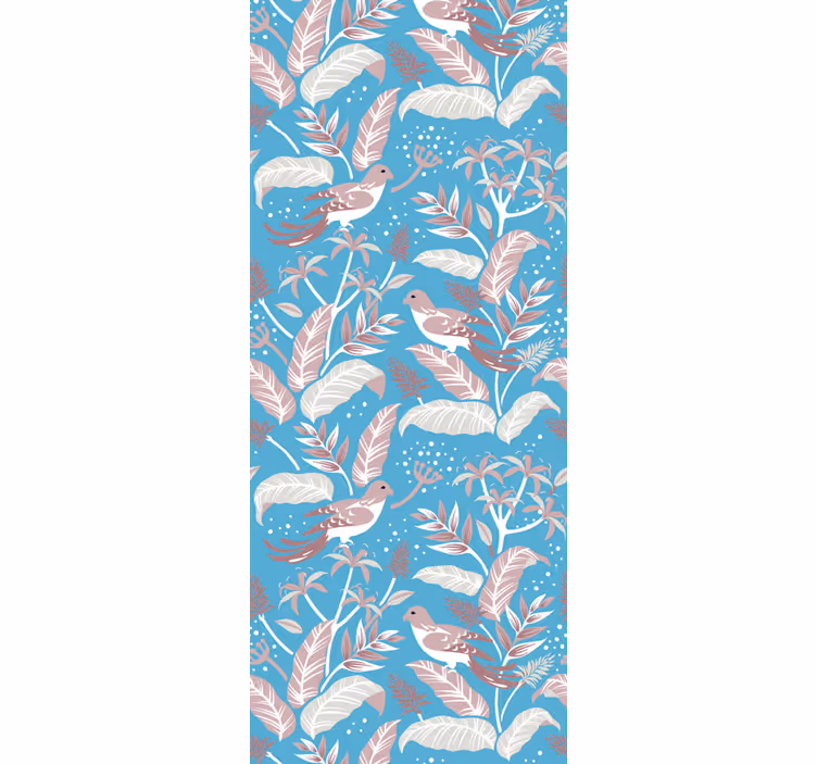 Papier peint oiseaux motif aviaire botanique - TenStickers