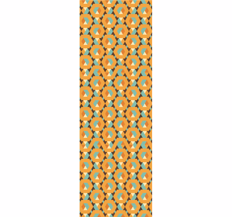 Papier peint formes géometriques imprimé rétro géométrique - TenStickers