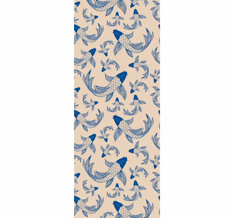 Papier peint animaux motif de poisson koi - TenStickers