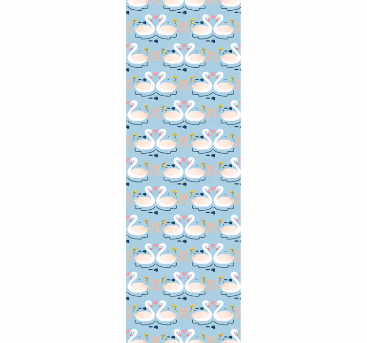Papier peint animaux motif du lac des cygnes - TenStickers
