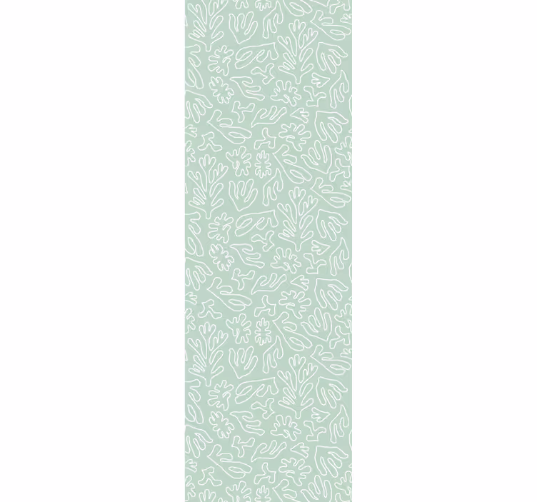 Papier peint feuillage motif de récif de corail - TenStickers