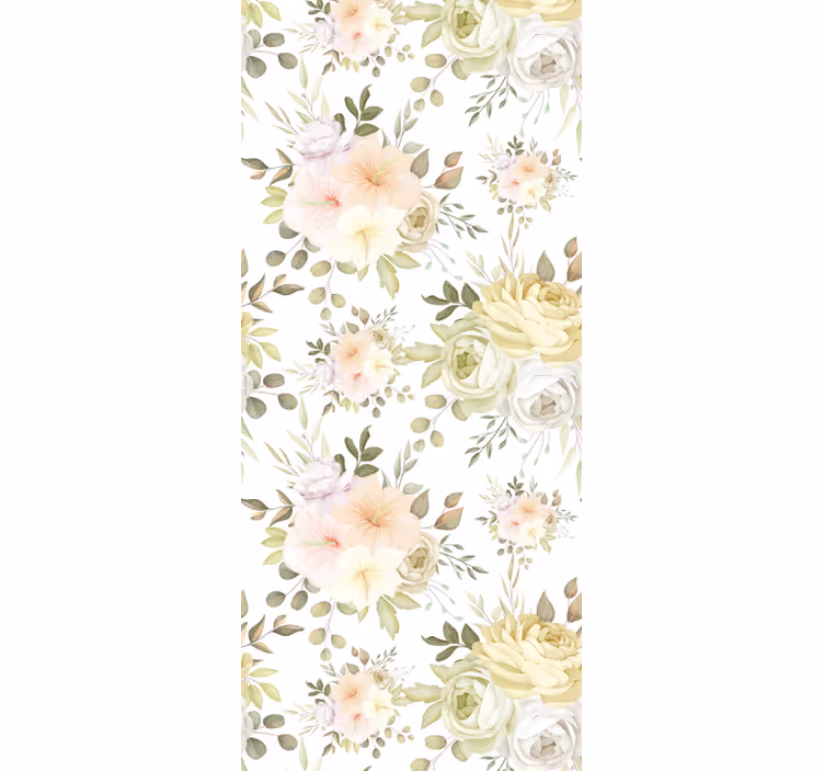 Papier peint floral composition de la floraison - TenStickers