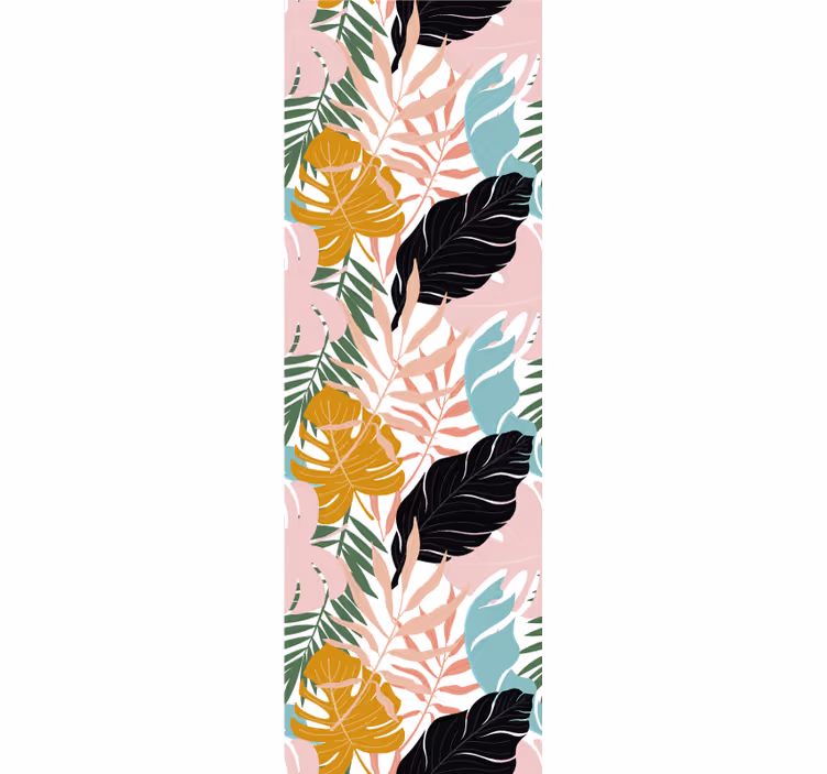 Papier peint feuillage assortiment de feuillages exotiques - TenStickers