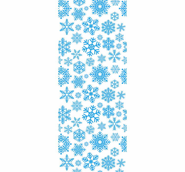 Papier peint de Noël motif de flocon de neige saisonnier - TenStickers