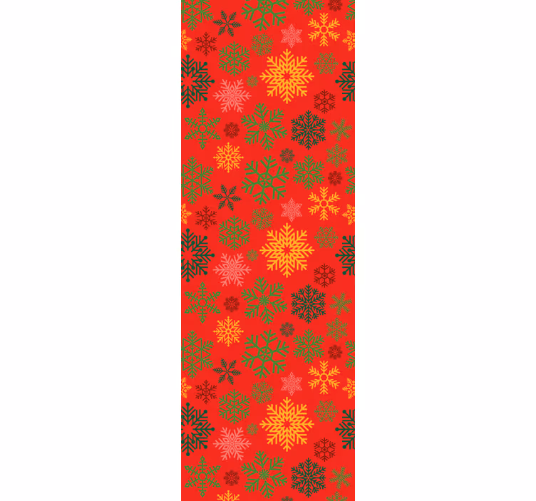Papier peint de Noël motif de flocons de neige festifs - TenStickers