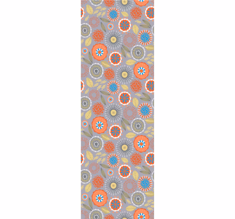 Papier peint floral Éclat de fleurs - TenStickers