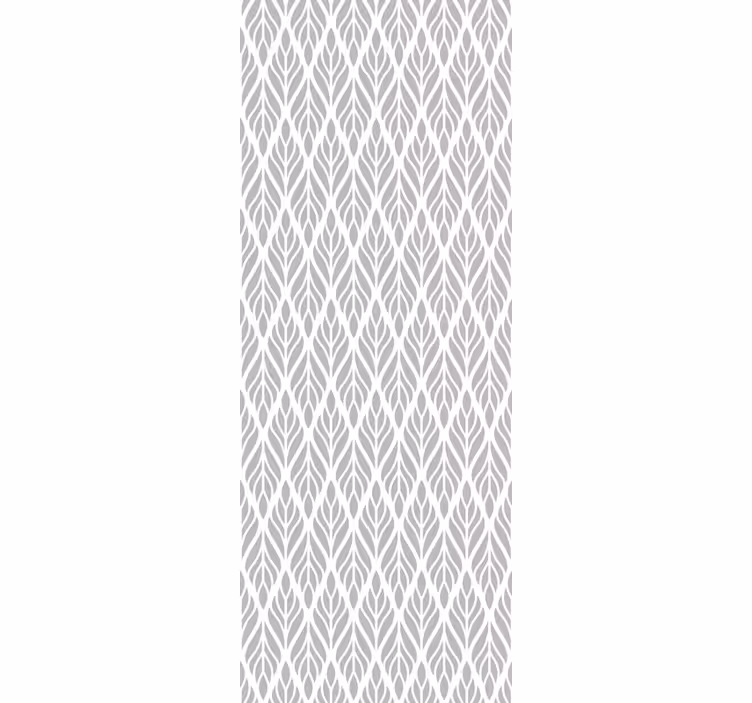Papier peint feuillage arrangement moderne gris - TenStickers