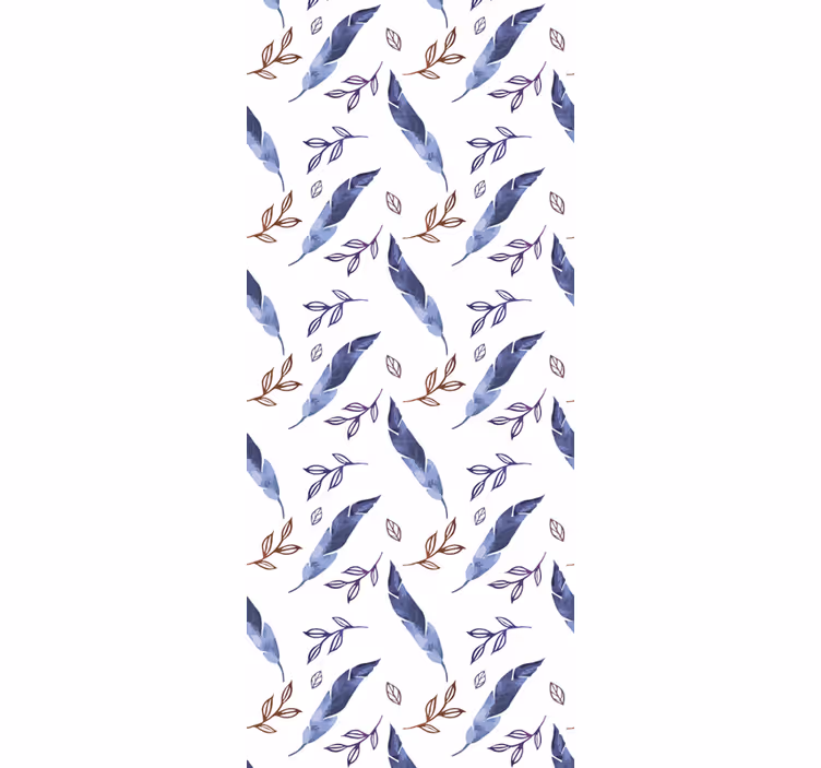 Papier peint floral motif floral en diagonale - TenStickers