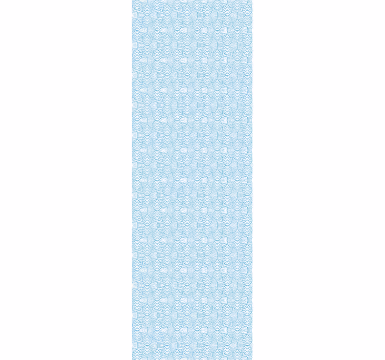 Papier peint formes géometriques motif de vagues - TenStickers