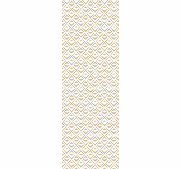 Papier peint ornemental motif de vagues géométriques - TenStickers