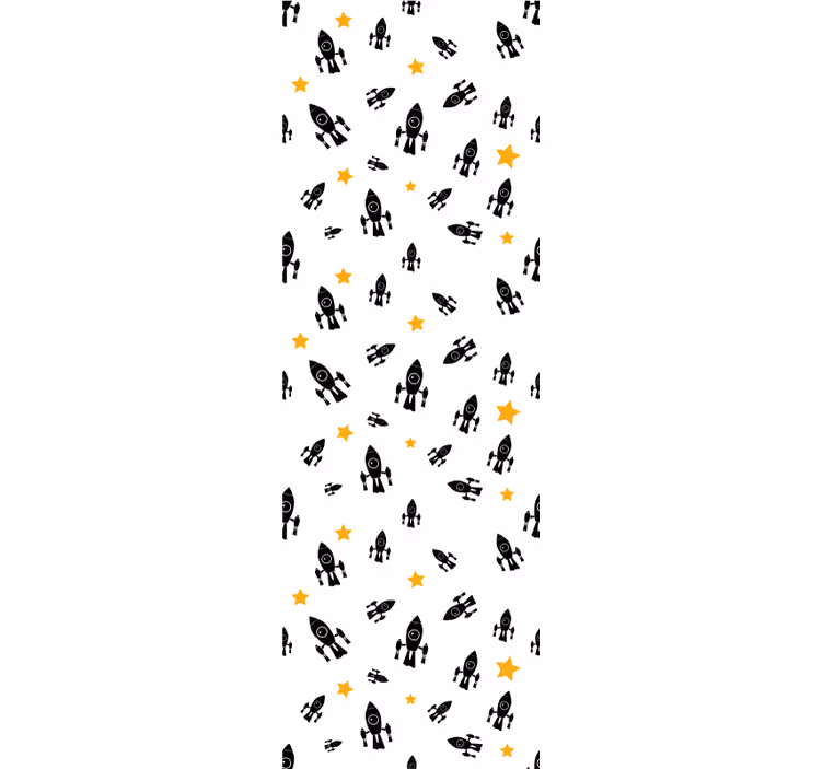 Papier peint chambre bébé modèle d'aventure spatiale - TenStickers