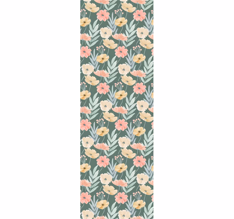 Papier peint floral motif floral - TenStickers