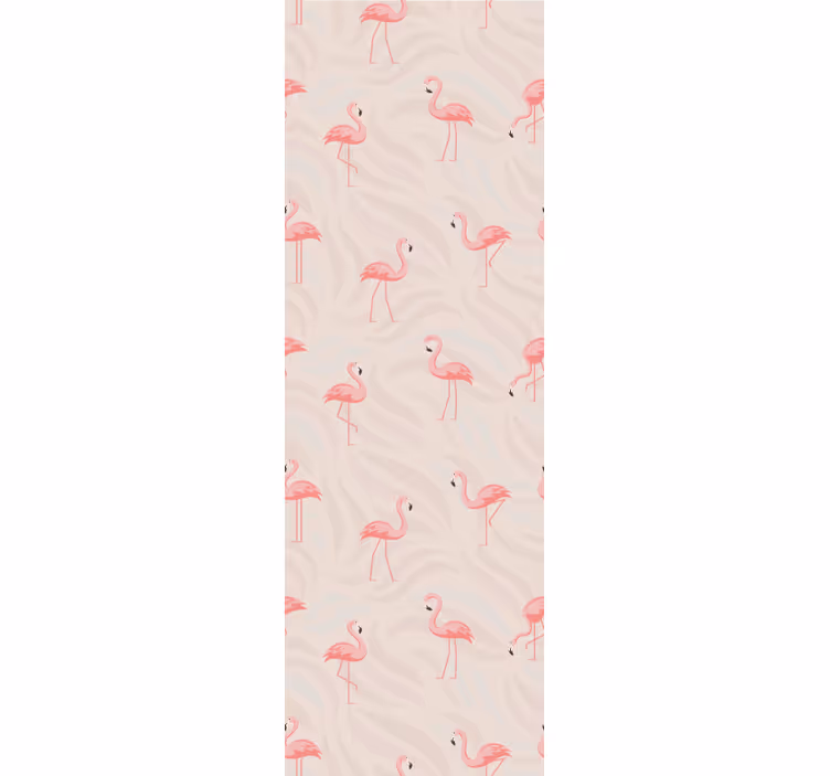 Papier peint animaux ensemble de flamants roses - TenStickers