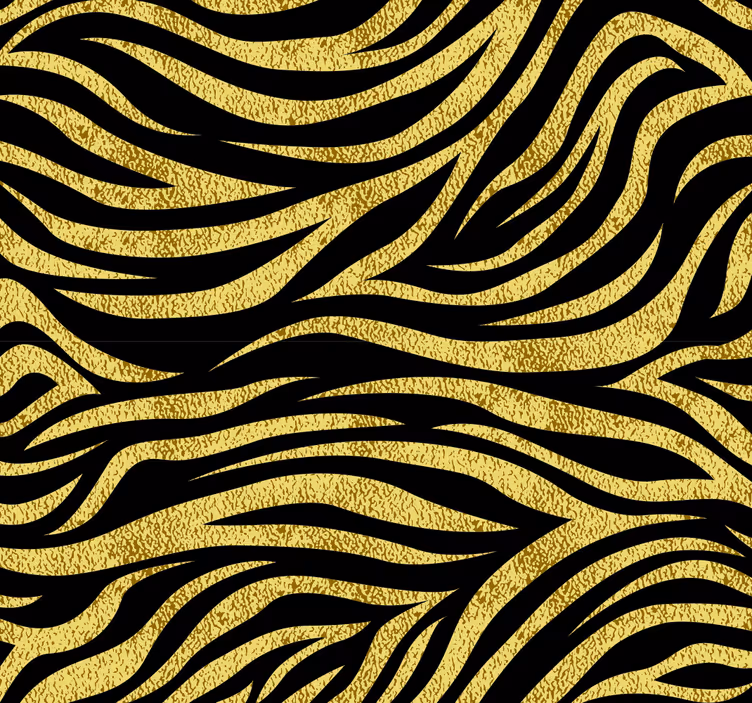 Papier peint salon zèbre doré zèbre - TenStickers