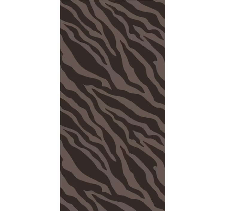 Papier zèbre motif élégant noir et marron - TenStickers