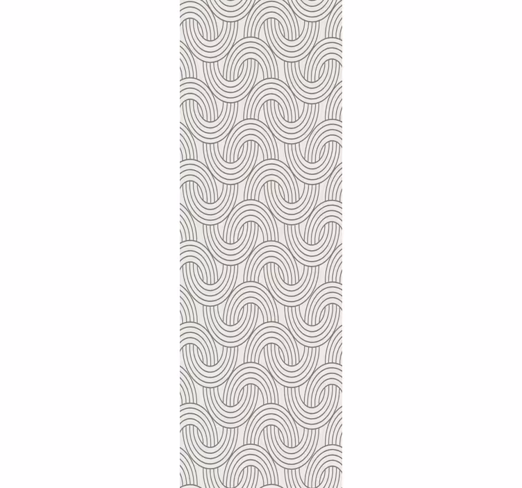 Papier peint formes géometriques motifs ondulés - TenStickers